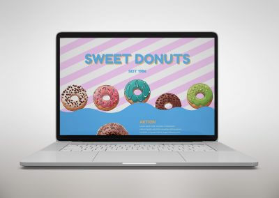Donut Website Konzept